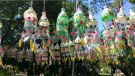 Escolas do município de Giruá participaram na elaboração da decoração natalina da praça  Aládio Ferreira
