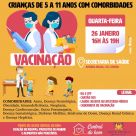 VACINAÇÃO CRIANÇAS DE 5 A 11 ANOS COM COMORBIDADES