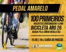100 primeiros inscritos no Pedal Amarelo participarão de sorteio de uma bicicleta aro 26