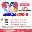 Agenda da vacinação Covid-19 para esta semana em Santo Ãngelo