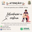 Entre-Ijuís: Prefeitura oferece curso de introdução a costura