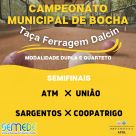 Definidos os semifinalistas do Campeonato Municipal de Bocha Taça Ferragem Dalcin 