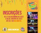 Abertas inscrições para Concurso Regional de Músicas para o Carnaval de São Borja