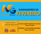 Divulgados os ganhadores do NFG de fevereiro em Roque Gonzales