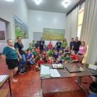 Alunos do Rincão Vermelho visita realizam visita de conhecimento do município de Roque Gonzales