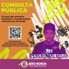 Encerra hoje a Consulta Pública da Lei Paulo Gustavo em São Borja