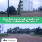 Concluída quadra esportiva de vôlei de areia do Campus da Unipampa de São Borja