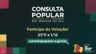 Votação da Consulta Popular 2023 tem início no dia 27 de novembro