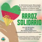 Arroz solidário marcará aniversário do Município de São Luiz Gonzaga com amor ao póximo