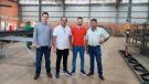 Nova metalúrgica da área empresarial recebe visita do Executivo Municipal e anuncia vagas de emprego em Giruá