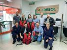 Corpo de Bombeiros Militar de Horizontina recebe materiais da Cooperativa Cresol