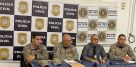 Brigada militar em conjunto com a Polícia Civil realiza coletiva de imprensa em Santo Ângelo