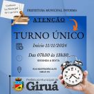 Turno único no serviço público municipal será adotado pela Prefeitura de Giruá