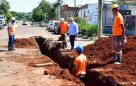 Obra estabelecida no novo contrato com a Corsan está em andamento